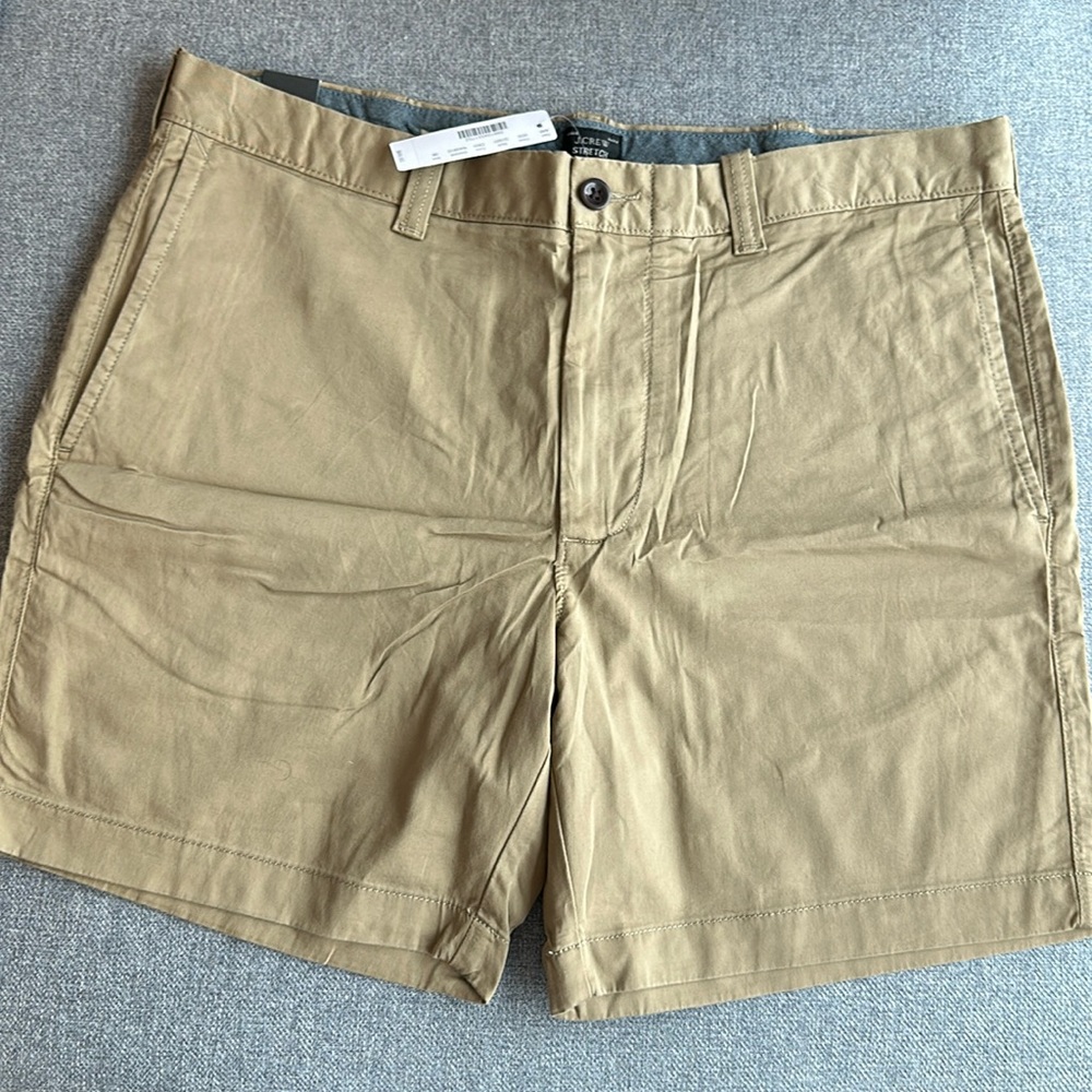 Jcrew “stretch” shorts tan